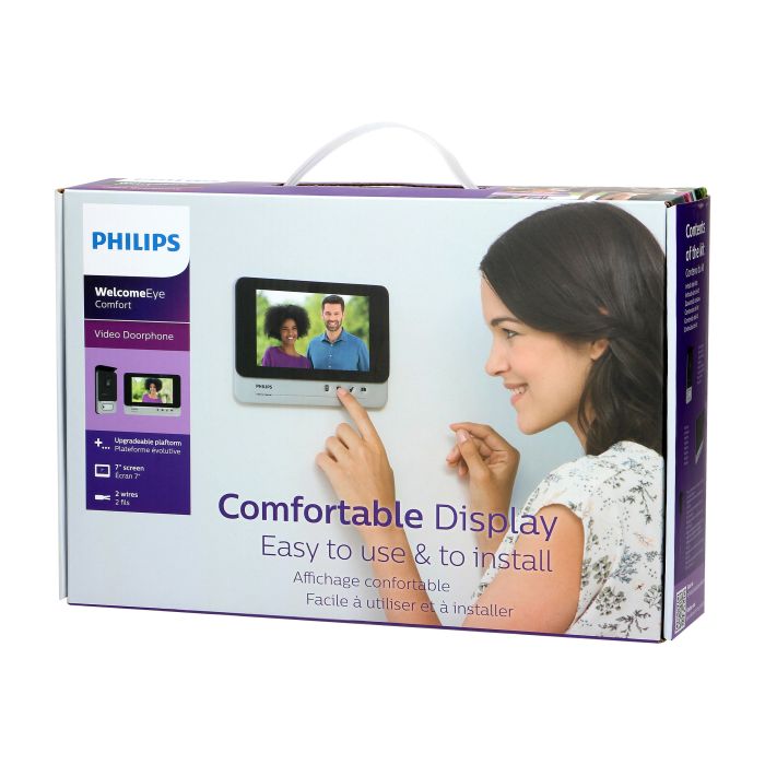 [ORN531119] 140331- Philips WelcomeEye Comfort video doorphone set, 7" screen, intercom function, gate control -ORN